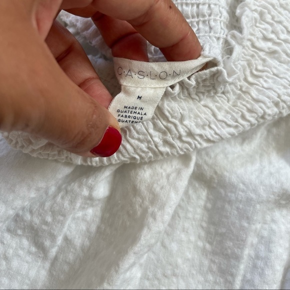 Caslon white puff sleeve cotton blouse - Picture 2 of 4